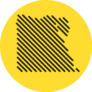Egypt Tech Digital Logo Map On Yellow Sticker