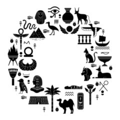 Egyptian Ancient Symbols Sticker