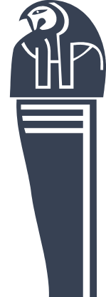 Egyptian Hieroglyphic Deity Bird Sticker