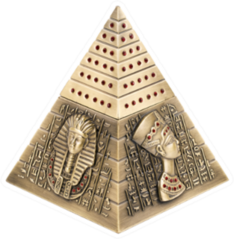 Egyptian Pyramid, On A White Background Sticker