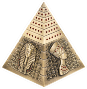 Egyptian Pyramid, On A White Background Sticker