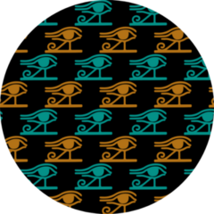 Egyptian Seamless Pattern With Eye Of Horus In Black Sticker