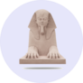 Egyptian Sphinx Statue Sticker