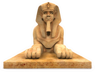 Egyptian Sphinx Statue Sticker