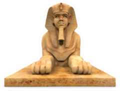 Egyptian Sphinx Statue Sticker