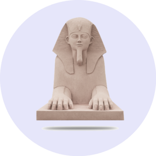 Egyptian Sphinx Statue Sticker