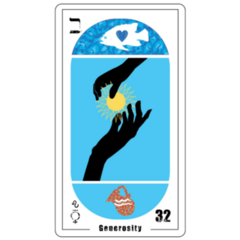 Egyptian Tarot Card Number Thirty-two Sticker