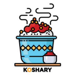 Egyptian Traditional Koshari Dish With Salsa Sticker