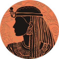 Egyptian Woman Art Sticker