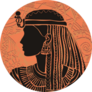 Egyptian Woman Art Sticker