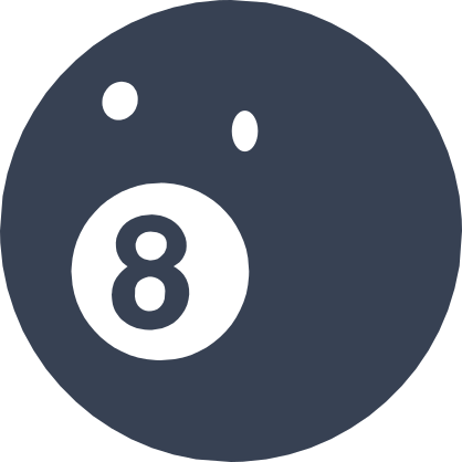 Eight Ball Billiard Pool Sticker