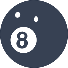 Eight Ball Billiard Pool Sticker