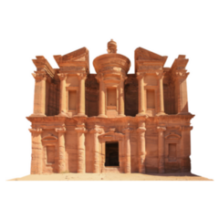 El Deir Ancient City Of Petra Jordan Sticker 