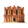 El Deir Ancient City Of Petra Jordan Sticker 
