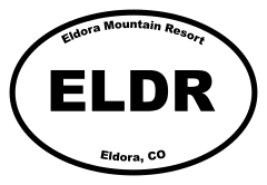 Eldora Mountain Resort Oval Sticker