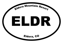 Eldora Mountain Resort Oval Sticker