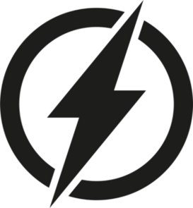 Electric Lightning Power Icon Sticker
