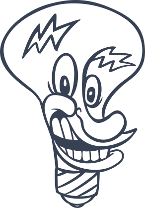 Electrician As A Light Bulb