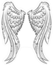 Elegant Angel Wings Sticker