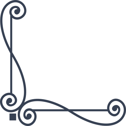 Elegant Decorative Corner Border Sticker