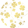 Elegant Golden Pattern Lucky Clovers Sticker
