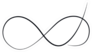 Elegant Infinity Sign, Delicate Sticker