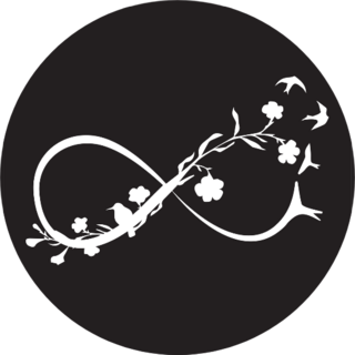 Elegant Nature Infinity Sign Illustration Sticker