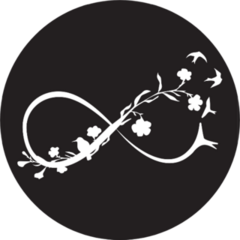 Elegant Nature Infinity Sign Illustration Sticker