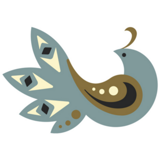 Elegant Partridge With Wing Tail Sticker