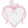 Elegant Ribbon Heart Sticker