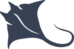 Elegant Stingray Manta Ray Sticker
