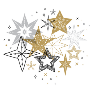Elegant Winter Snowflakes Sticker 