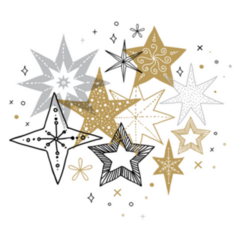 Elegant Winter Snowflakes Sticker 