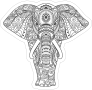 Elephant Boho Sticker