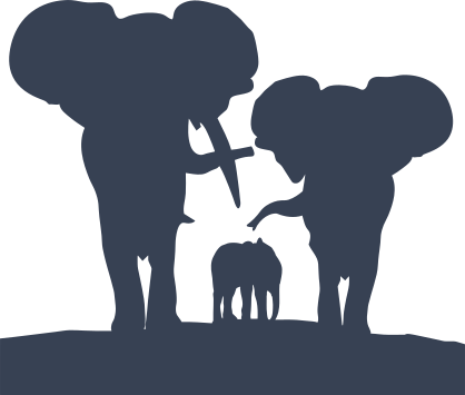 Elephant Family Sticker