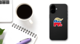 Elephant Hair Sticker on a Phone (New) example