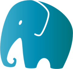Elephant Icon Sticker