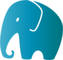 Elephant Icon Sticker