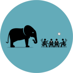 Elephant In The Room Sticker