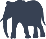 Elephant Silhouette Sticker