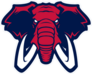 Elephant Sports Mascot Sticker