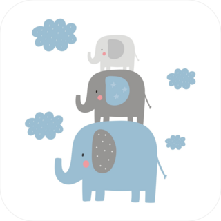 Elephant Stack Sticker