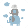 Elephant Stack Sticker