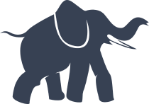 Elephant With Tusk Sticker