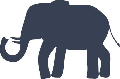 Elephant Wlaking Sticker