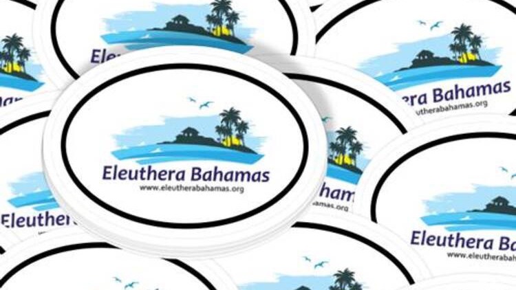 Eleuthera, Bahamas Custom Oval Sticker