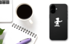 Elf Sticker on a Phone (New) example