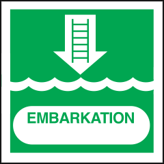 Embarkation Sign Sticker