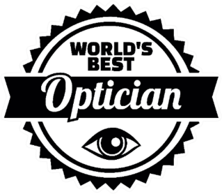Emblem For Worlds Best Optician Sticker