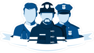 Emblem Of Rescue Team Sticker